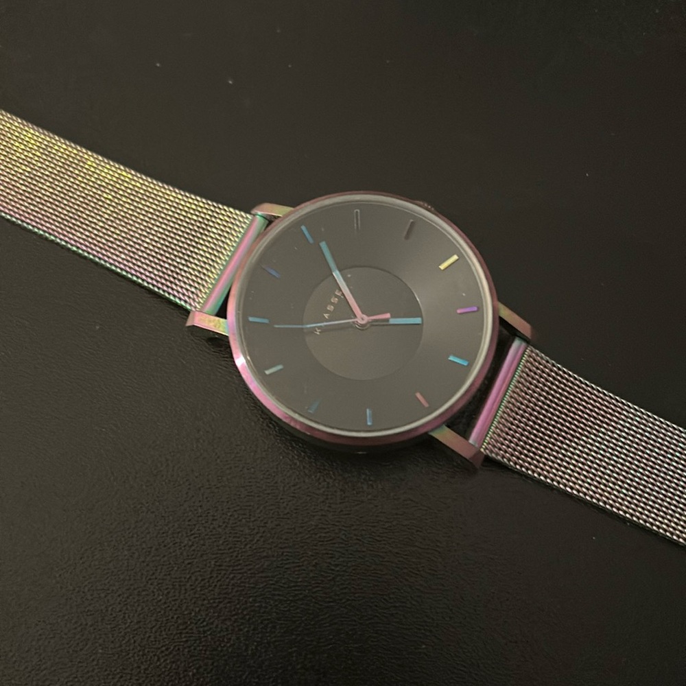 Klasse14 VOLARE RAINBOW iridescent metal mesh 36MM WATCH